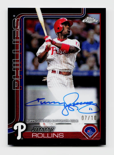 2025 Topps Chrome Jimmy Rollins Auto #CLA-JRO /10