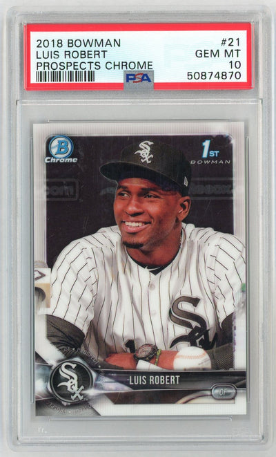 2018 Bowman Prospects Chrome Luis Robert #BCP21 1st Bowman PSA 10