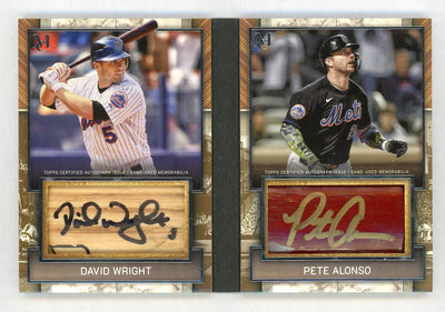2025 Museum Collection David Wright Pete Alonso Dual Auto Bat Relics #DAJLB-WA /10