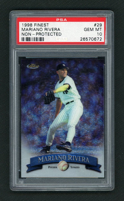 1998 Finest No-Protectors Mariano Rivera #29 PSA 10