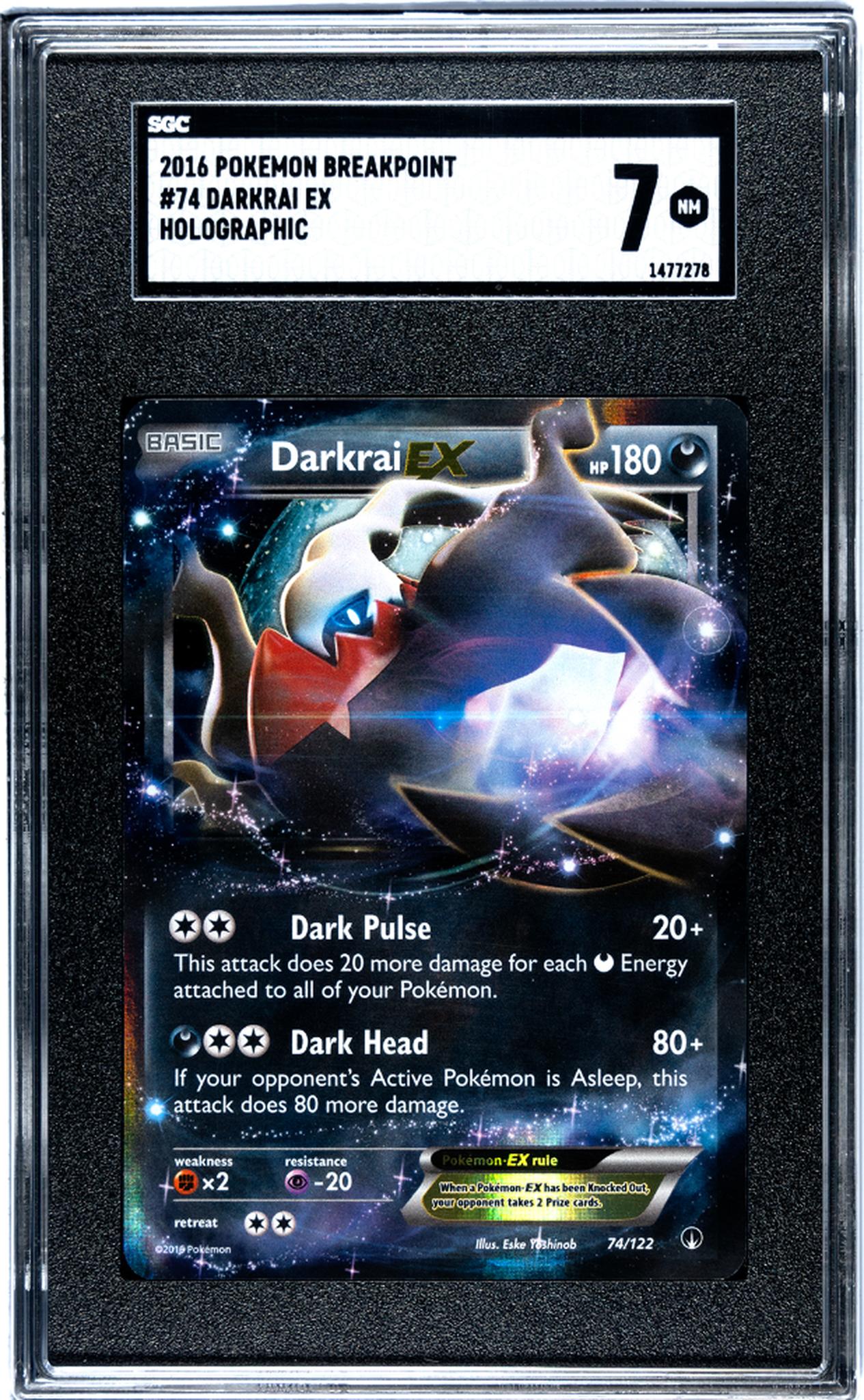 2016 Pokemon Breakpoint #74 Darkrai Ex Holographic SGC 7