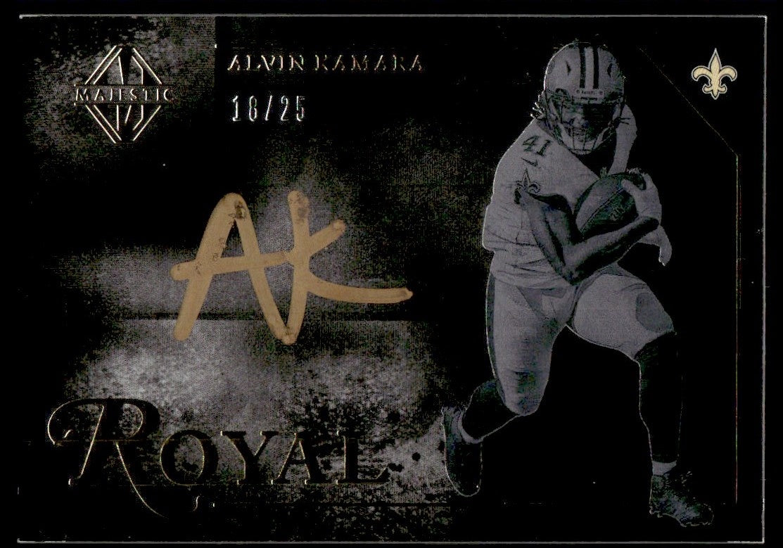 2018 Panini Majestic Royal Signatures Gold Alvin Kamara #ROY-AK Auto /25