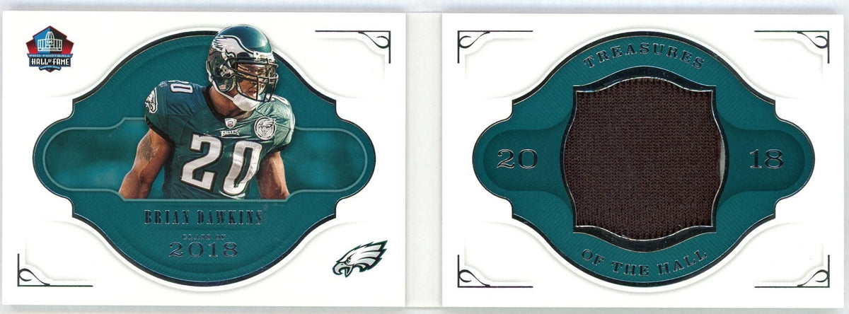2019 National Treasures #THB-BD Brian Dawkins Treasures of the Hall Player-Worn Patch Booklet /25