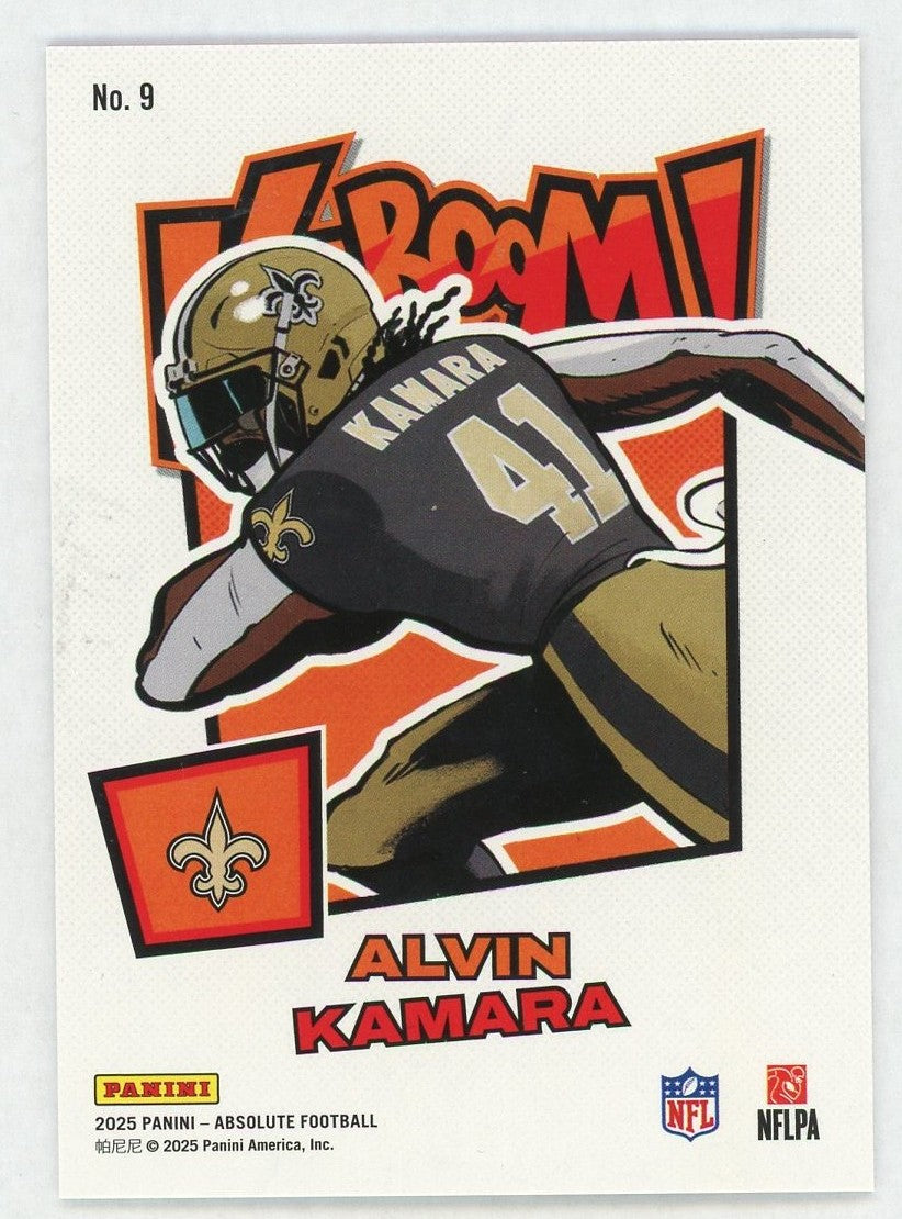 2025 Absolute #9 Alvin Kamara Kaboom! SSP