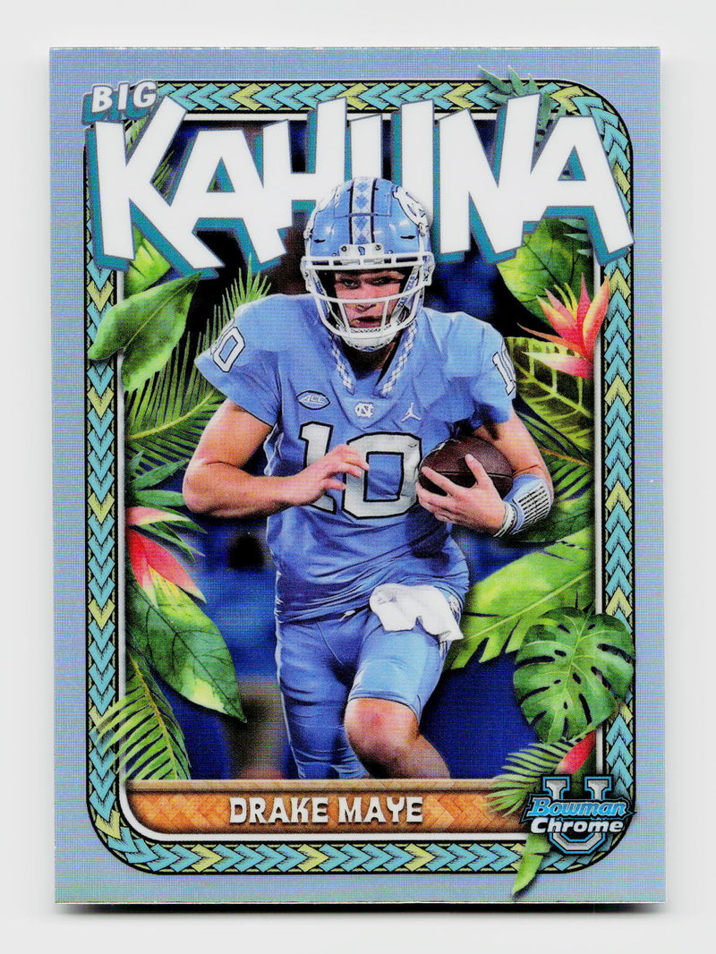 2023 Bowman University Chrome #TBK-2 Drake Maye The Big Kahuna SSP