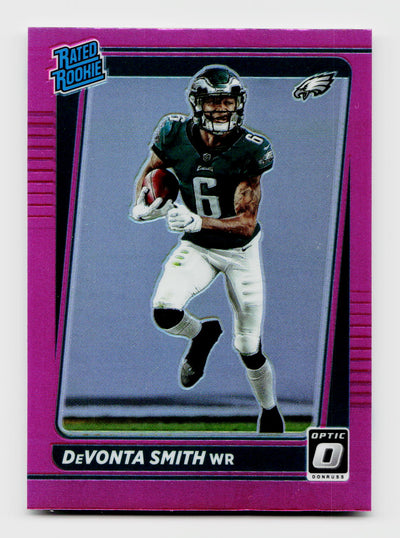 2021 Donruss Optic #P-261 DeVonta Smith Rated Rookie Preview Pink RC