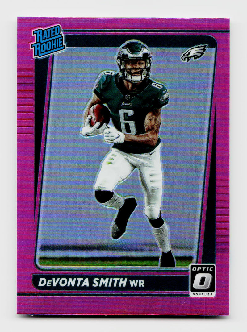 2021 Donruss Optic #P-261 DeVonta Smith Rated Rookie Preview Pink RC