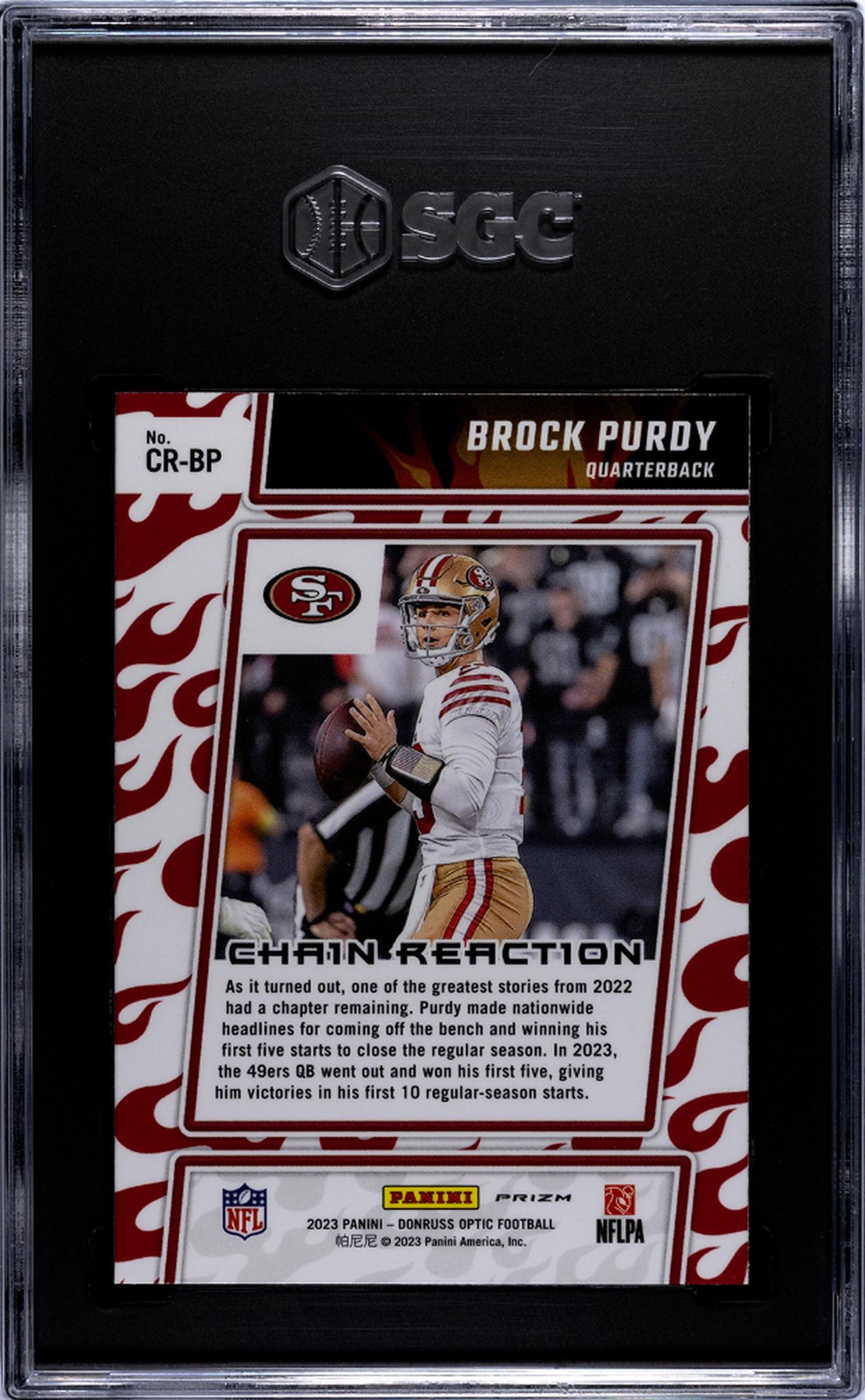 2023 Panini Donruss Optic #CR-BP Brock Purdy  SGC 9.5