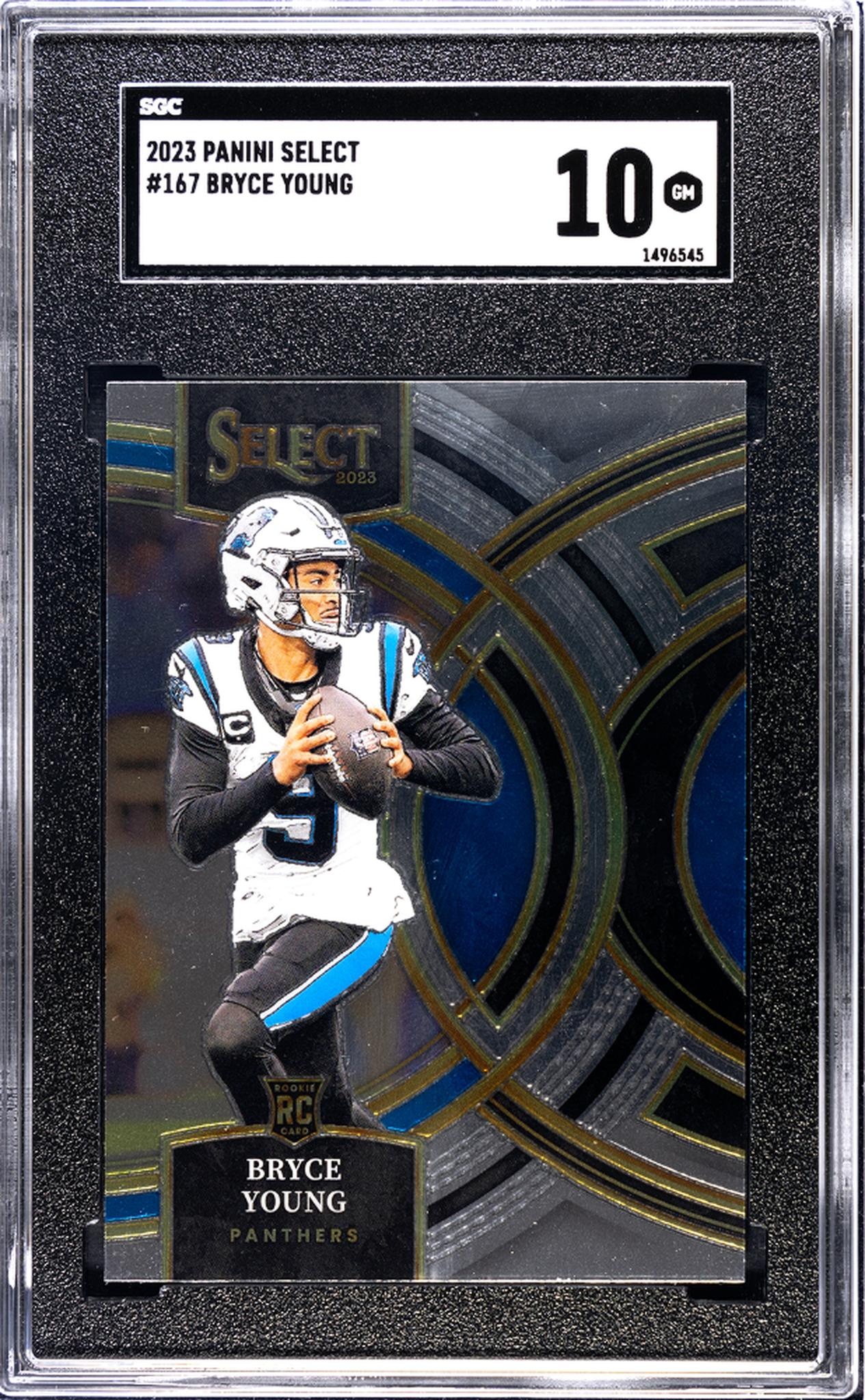 2023 Panini Select Premier Level Bryce Young #167 RC SGC 10