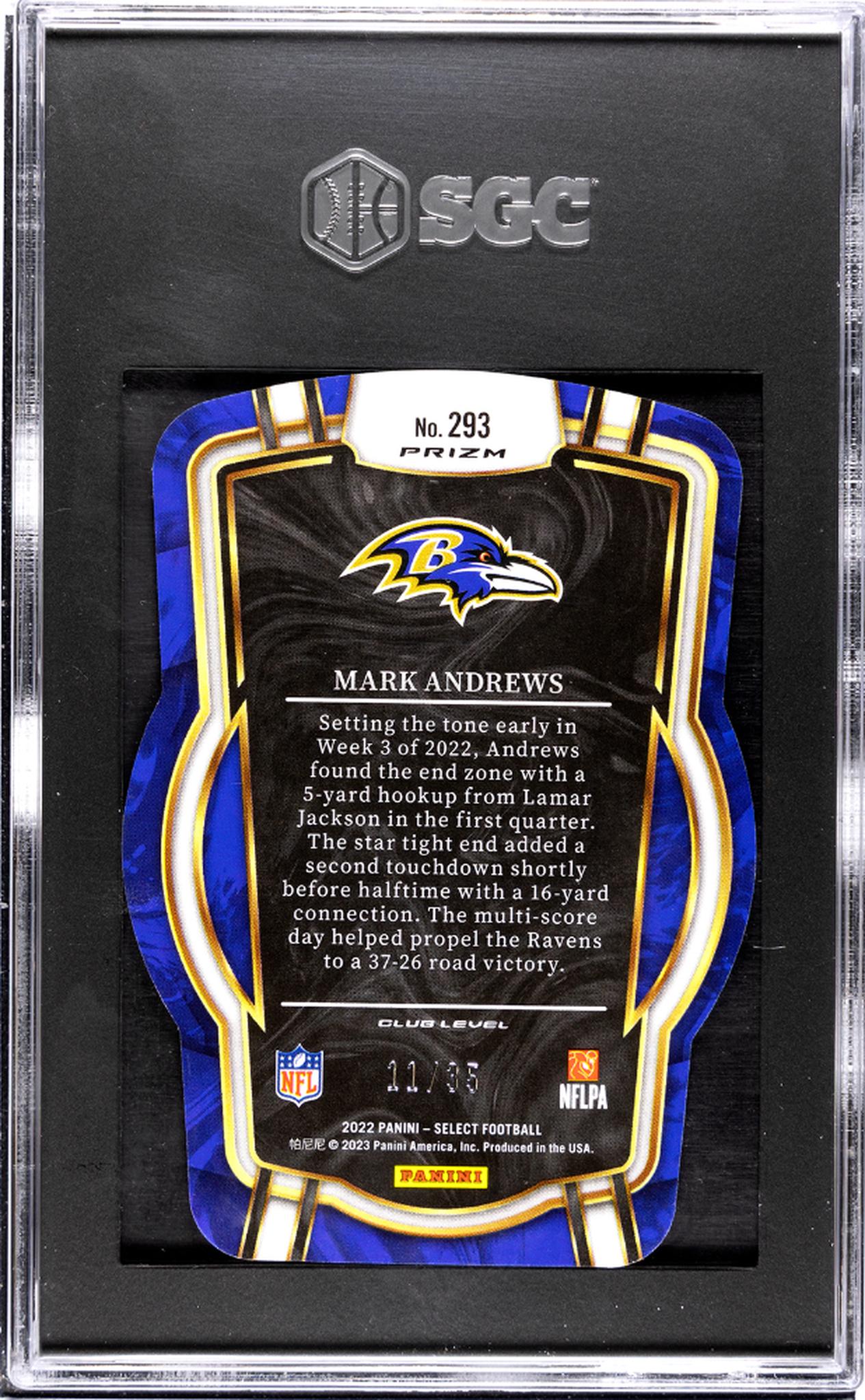 2022 Select #293 Mark Andrews /35 SGC 8