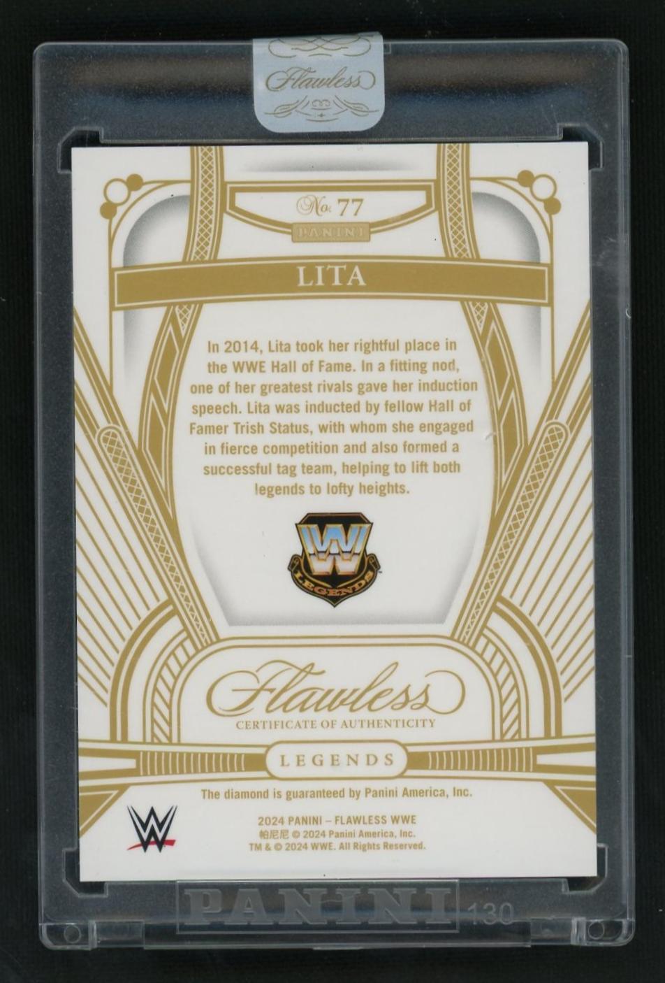 2020 Panini Flawless Legends Lita #77 /25