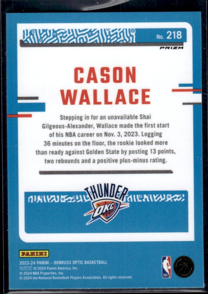 2023 Panini Donruss #218 Cason Wallace Purple Shock