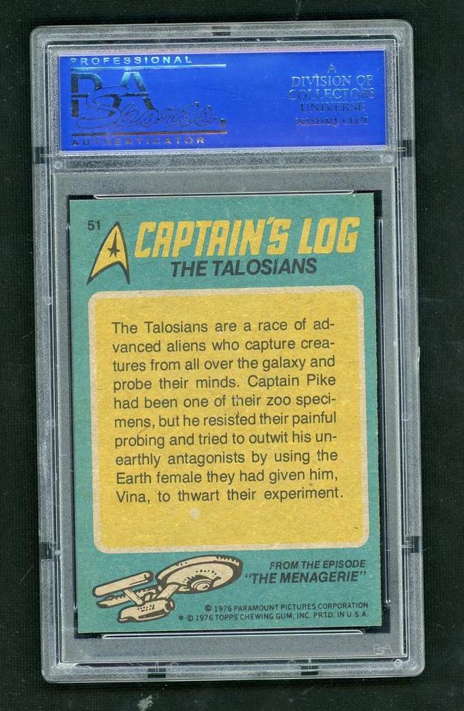 1976 Star Trek the Talosians #51 PSA 8