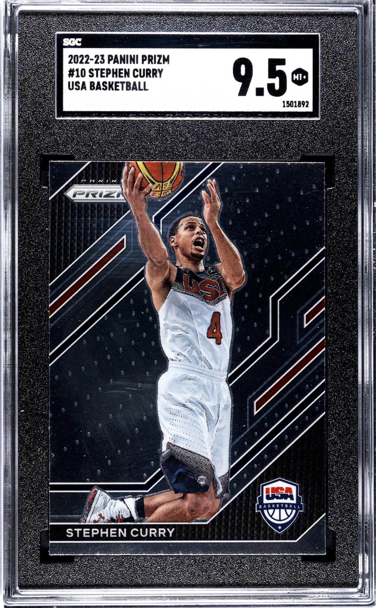 2022-23 Panini Prizm #10 Stephen Curry USA Basketball SGC 9.5