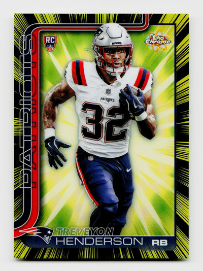 2025 Topps Chrome R#R-9 Treveyon Henderson Radianting Rookies SSP Rookie RC