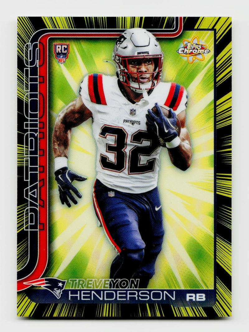 2025 Topps Chrome R#R-9 Treveyon Henderson Radianting Rookies SSP Rookie RC