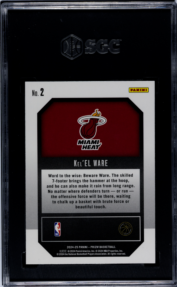 2024-25 Panini Prizm #2 Kel'El Ware Emergent SGC 9.5