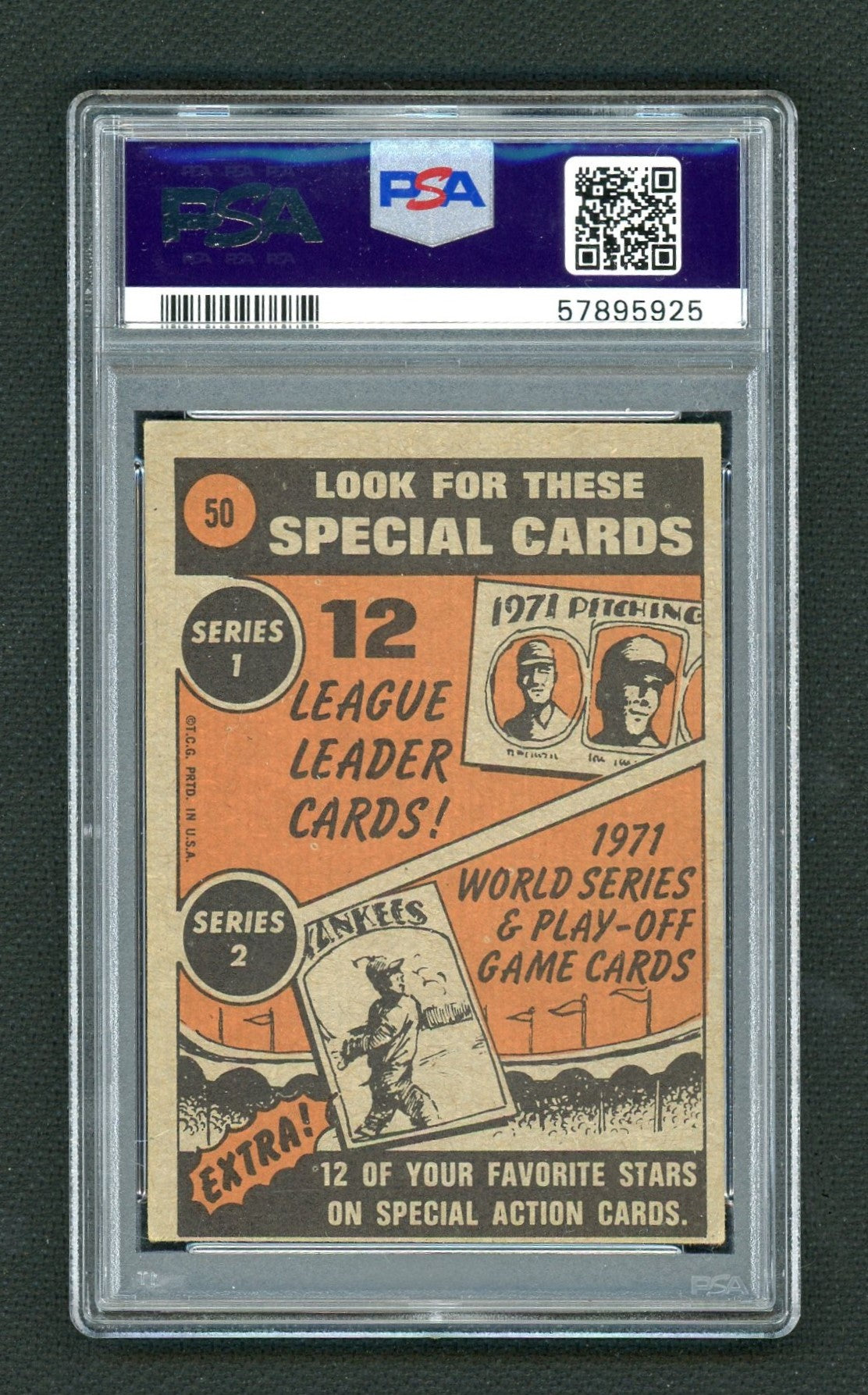 1972 Topps In Action Willie Mays #50 PSA 5
