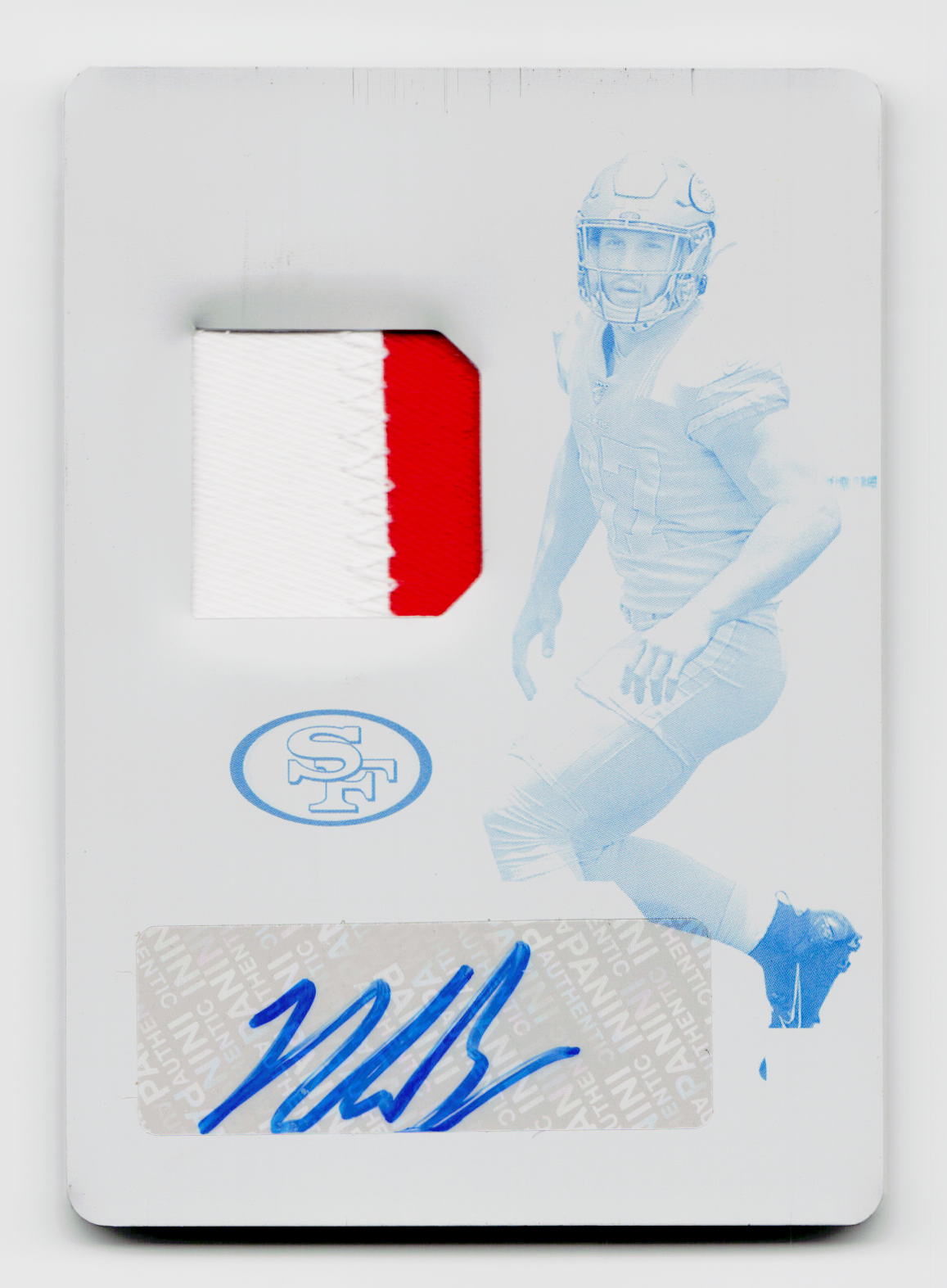 2019 Panini XR #RSA-8 Nick Bosa Printing Plate Patch Auto 1/1