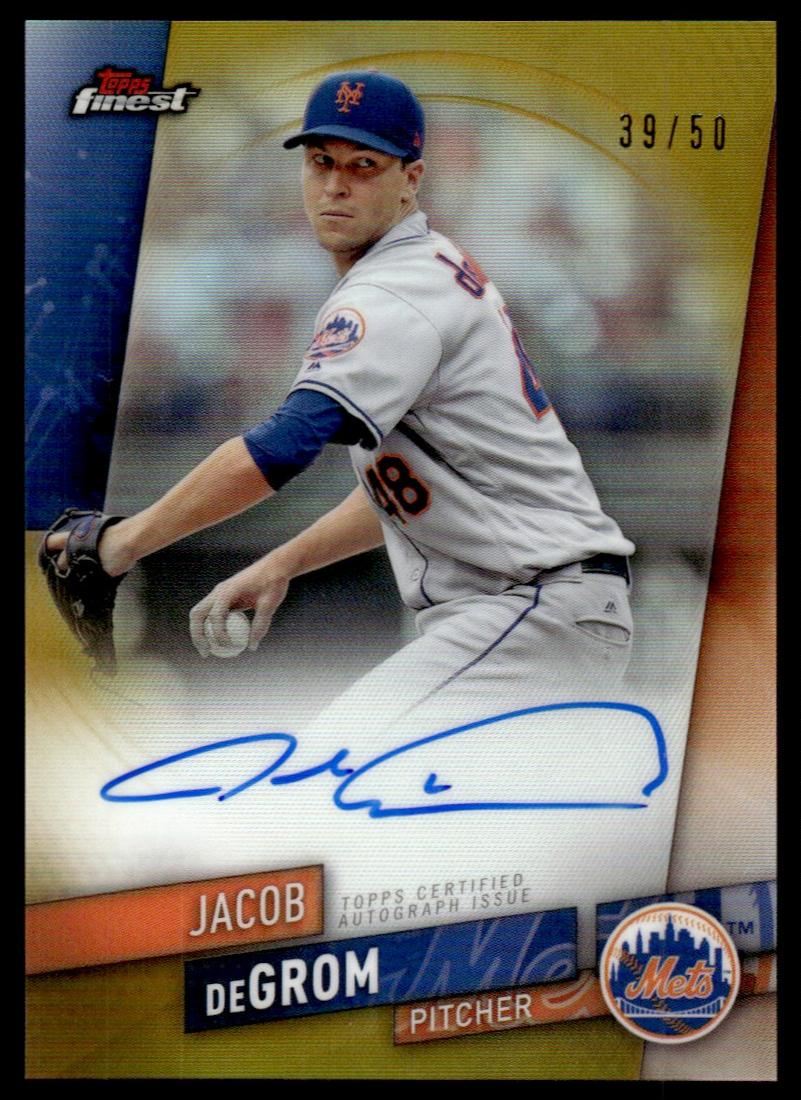 2019 Topps Finest Jacob deGrom Finest Auto /50
