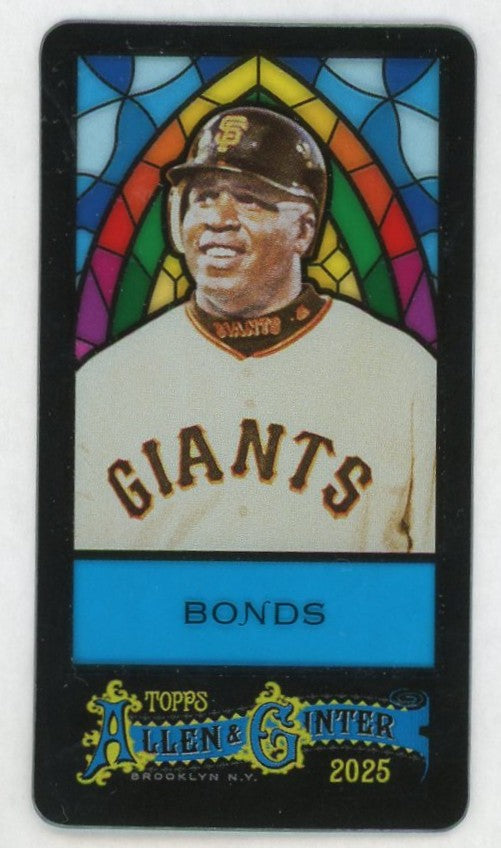 2025 Allen & Ginter #400 Barry Bonds Mini Stained Glass SSP