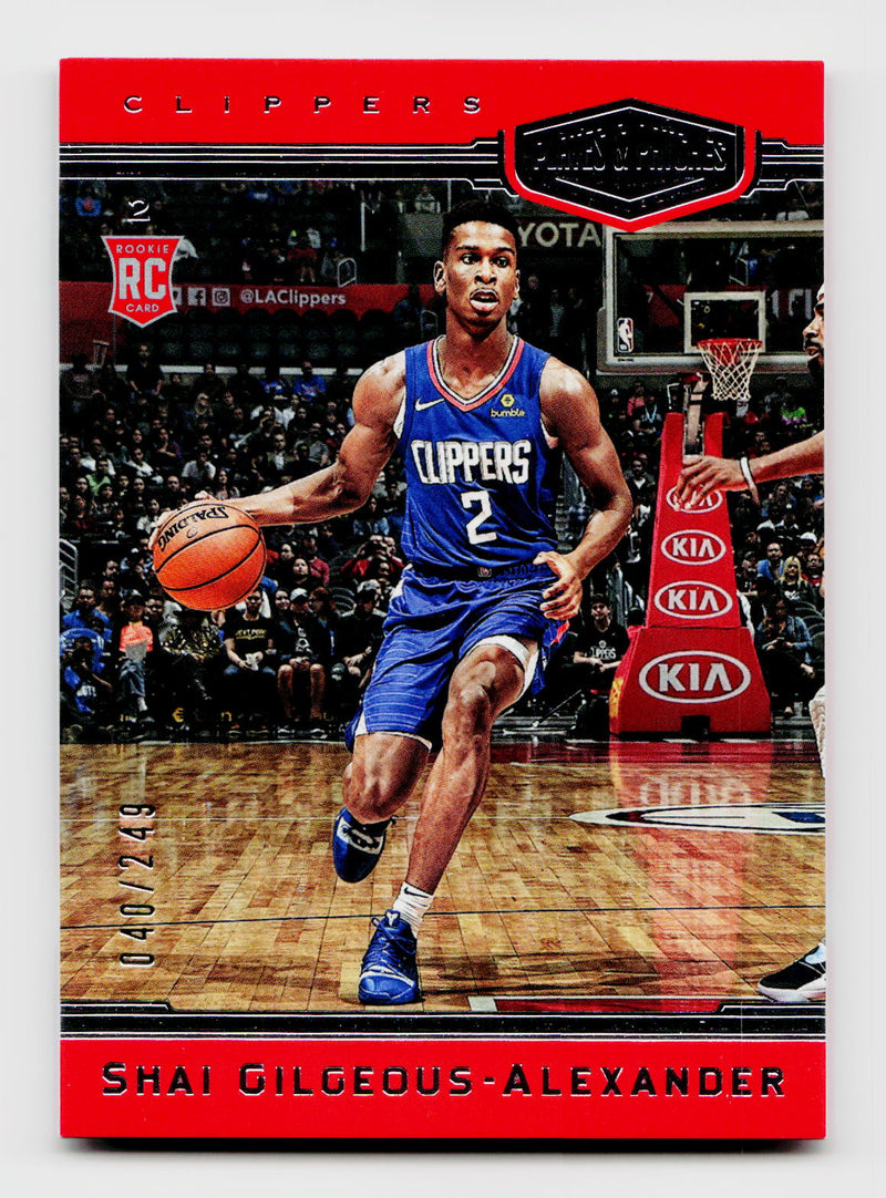 2018-19 Chronicles Plates & Patches #391 Shai Gilgeous-Alexander Rookie RC /249