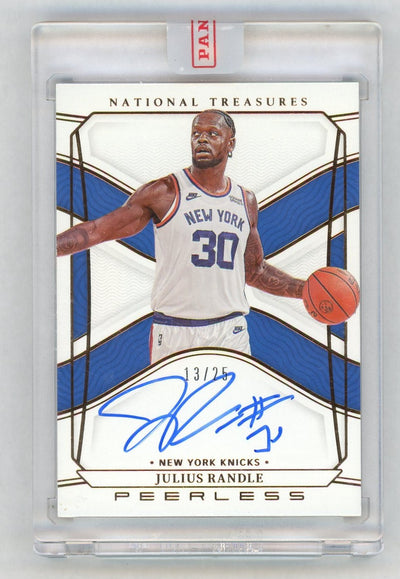 2021-22 National Treasures Julius Randle Peerless Auto #PSI-JRA /25