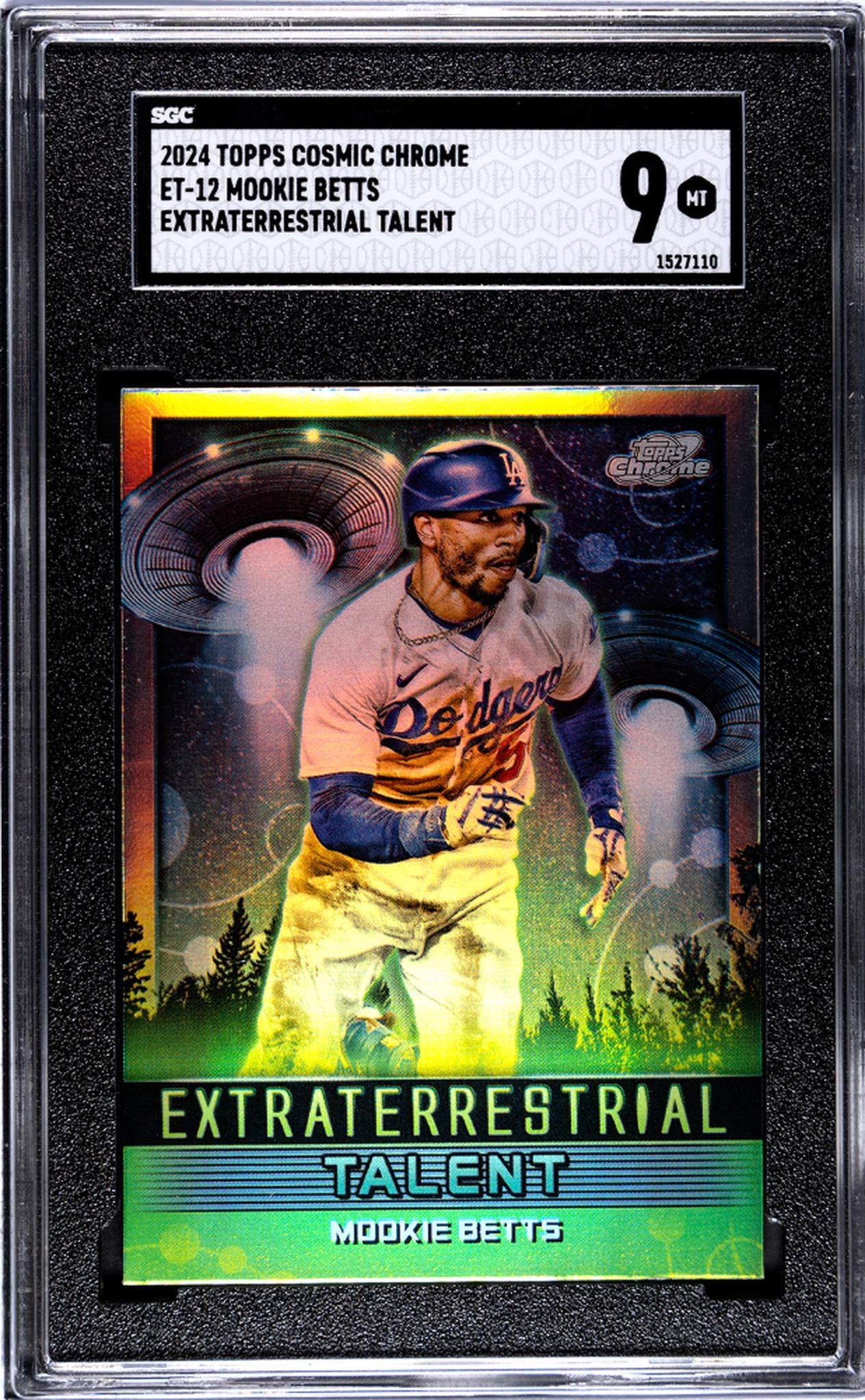 2024 Topps Cosmic Chrome Extraterrestrial Talent Mookie Betts #ET-12 SGC 9