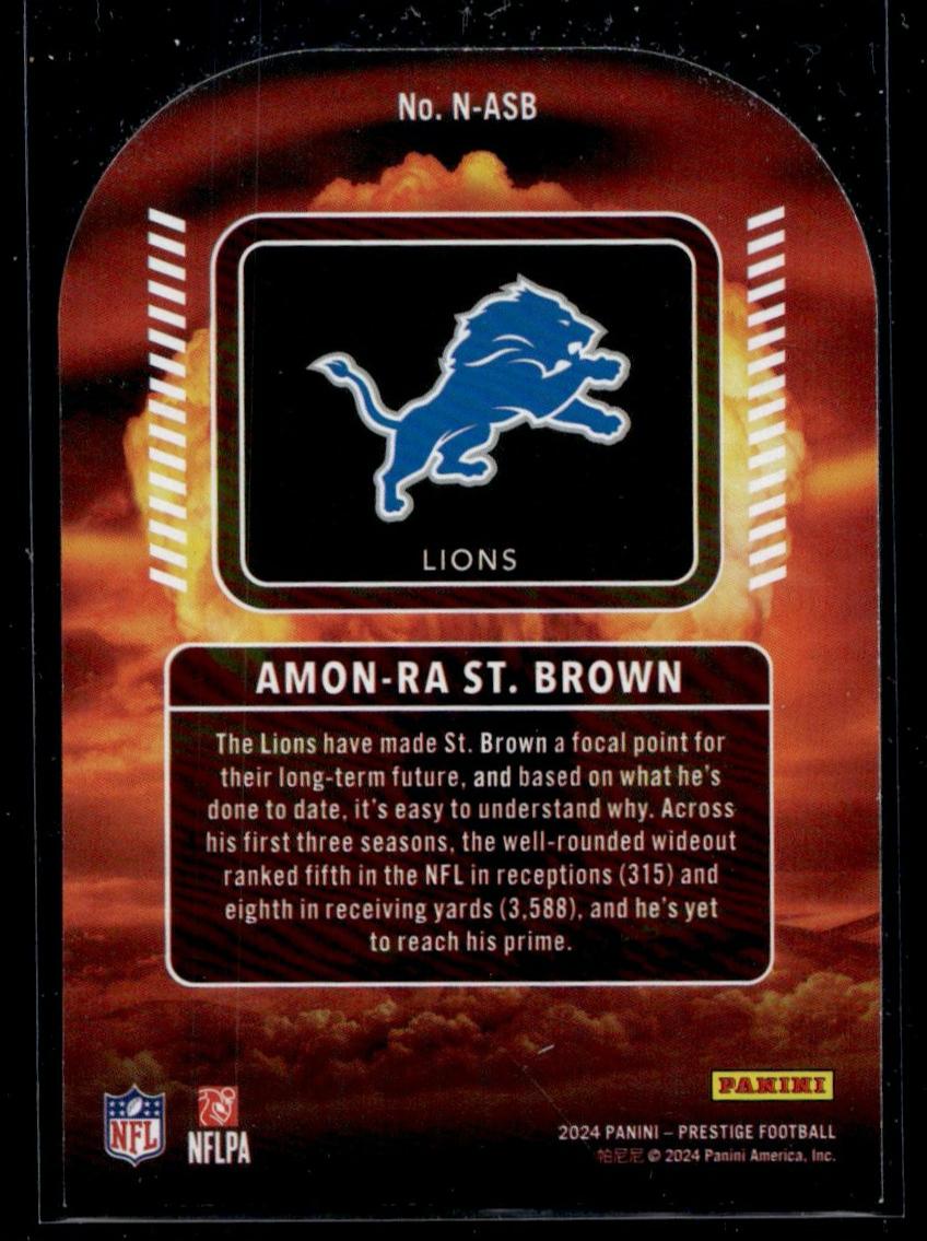 2024 Panini Prestige Nuclear Amon-Ra St. Brown #N-ASB