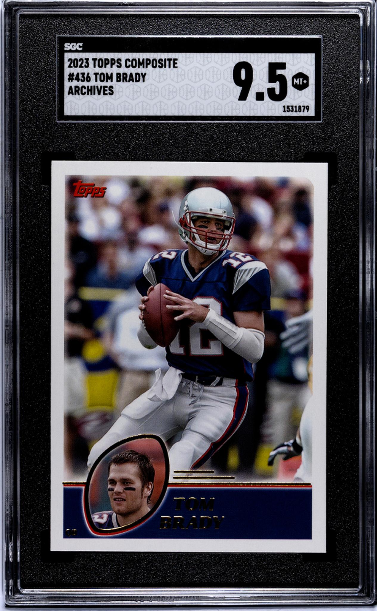 2023 Topps Composite #436 Tom Brady Archives   SGC 9.5