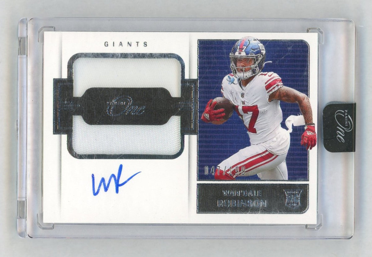 2022 Panini One #41 Wan'Dale Robinson Rookie RC Patch Auto /199