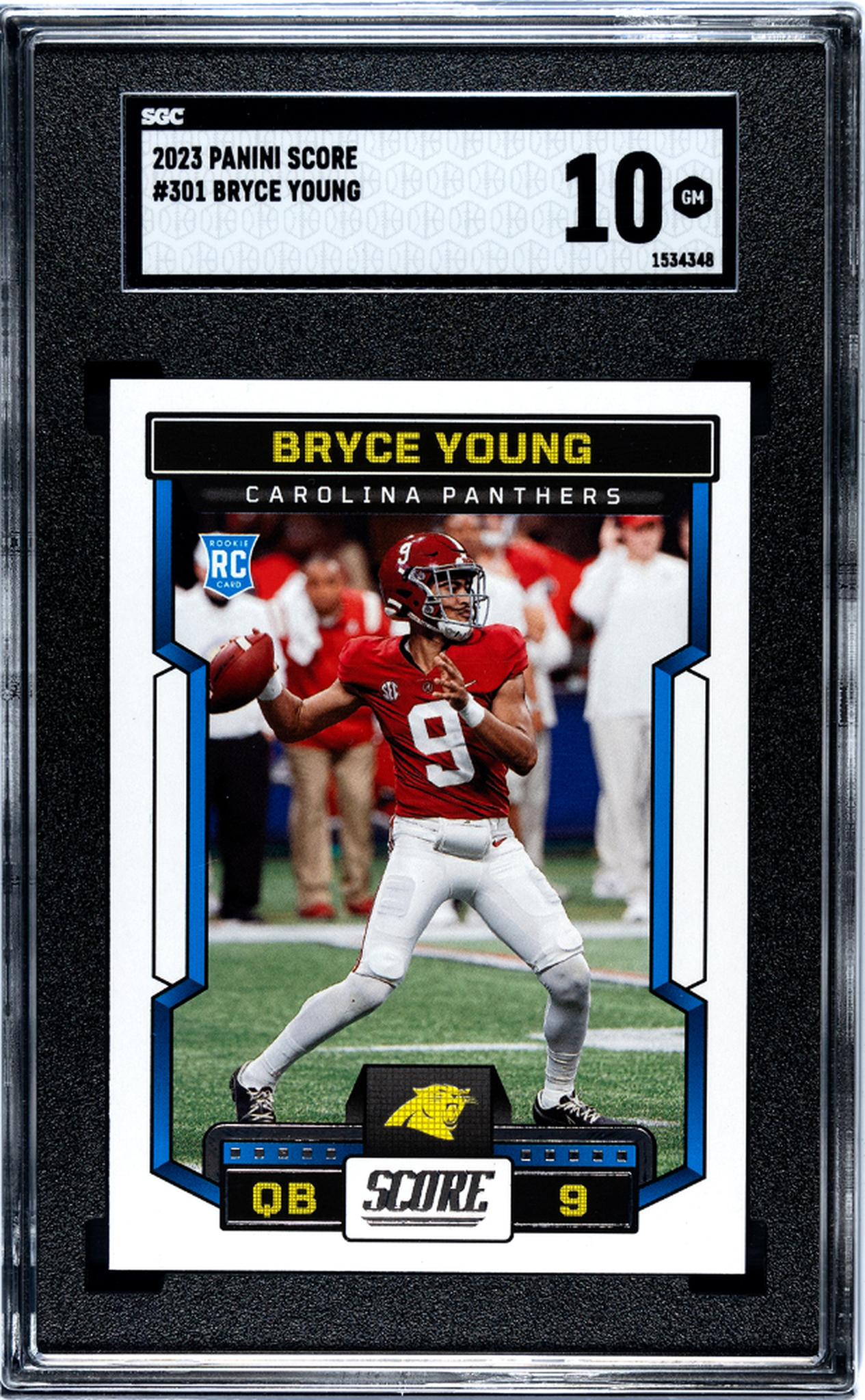 2023 Panini Score #301 Bryce Young SGC 10