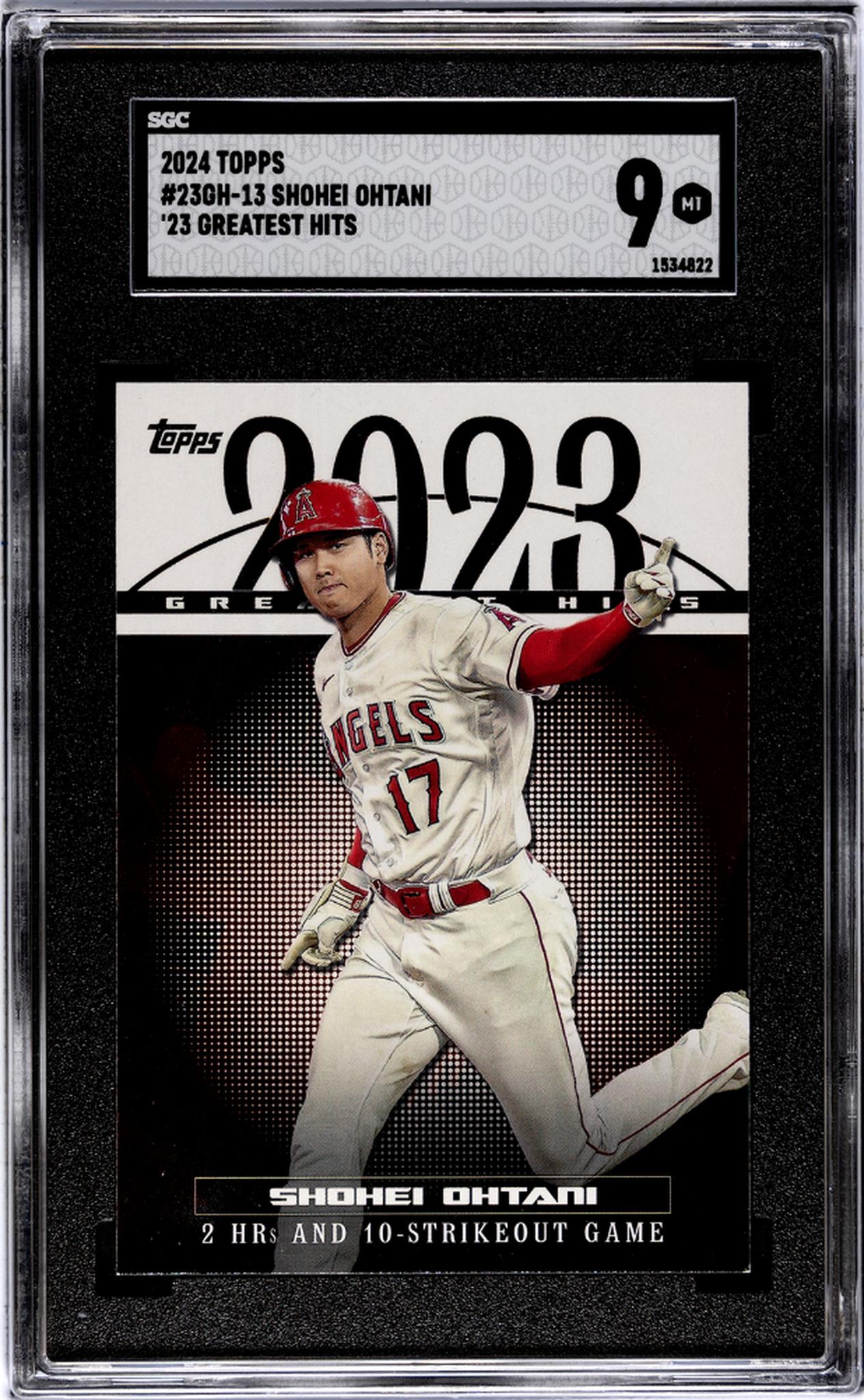 2024 Topps #23GH-13 Shohei Ohtani '23 Greatest Hits SGC 9