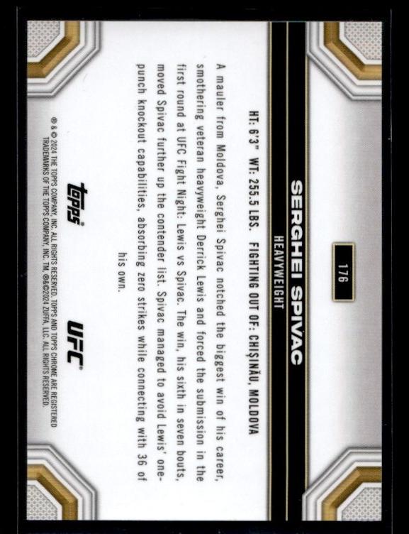 2022 Topps Chrome 176 Sergehi Spivac /10
