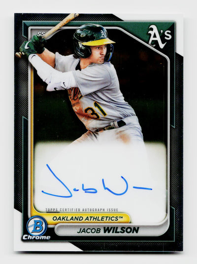 2024 Bowman Chrome #CPA-JWI Jacob Wilson Prospect Auto