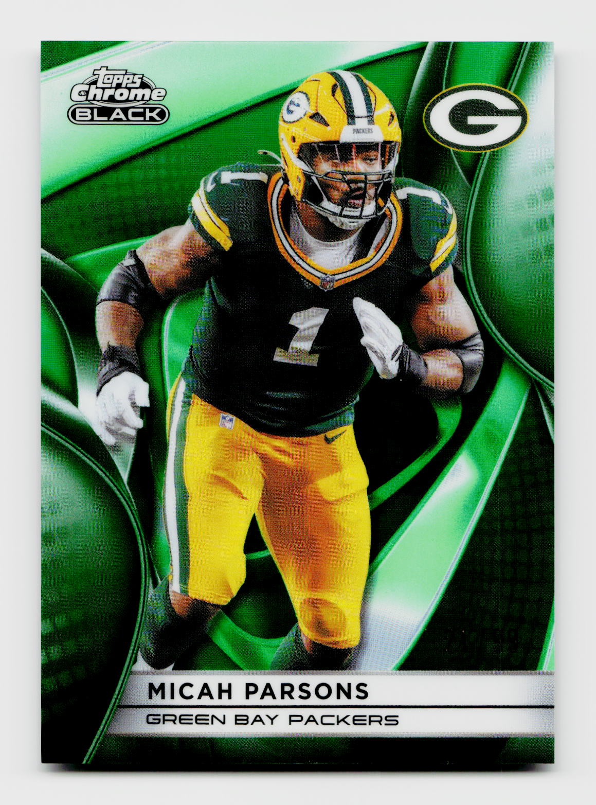 2025 Topps Chrome Black #31 Micah Parsons Green /99