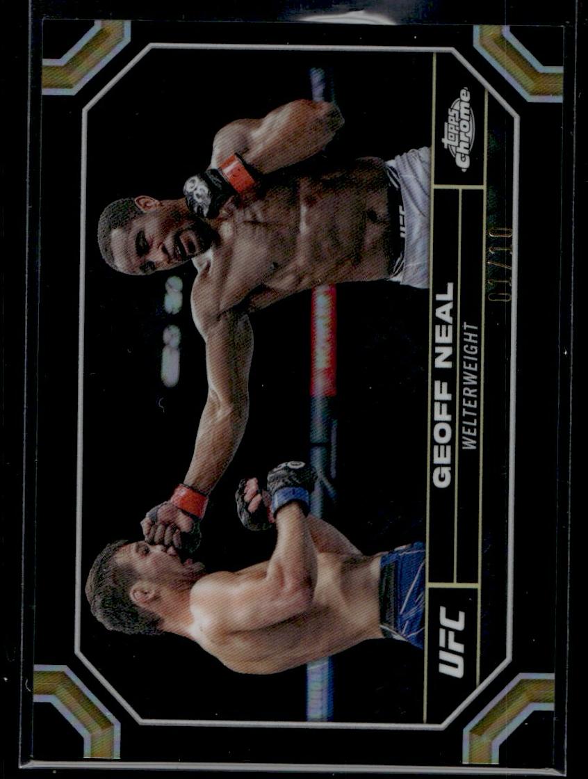 2022 Topps Chrome UFC Black Refractor Geoff Neal #67 /99