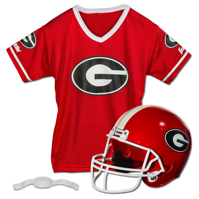 Franklin Sports NCAA Georgia Bulldogs Football Helmet and Jersey Set