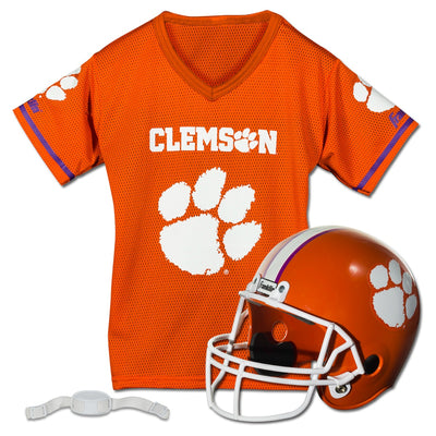Franklin Sports NCAA Clemson Tigers College Football Helmet and Jersey Set