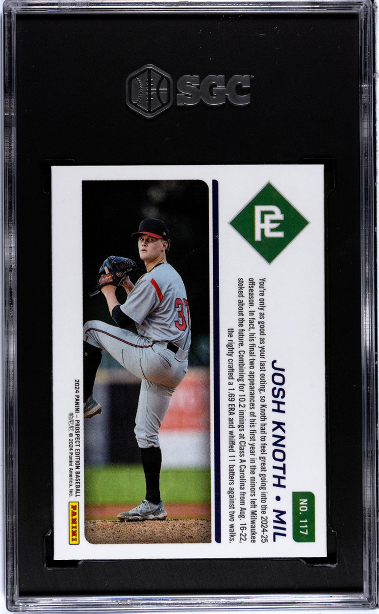 2024 Prospect Edition #117 Josh Knoth PROSPECT SGC 10
