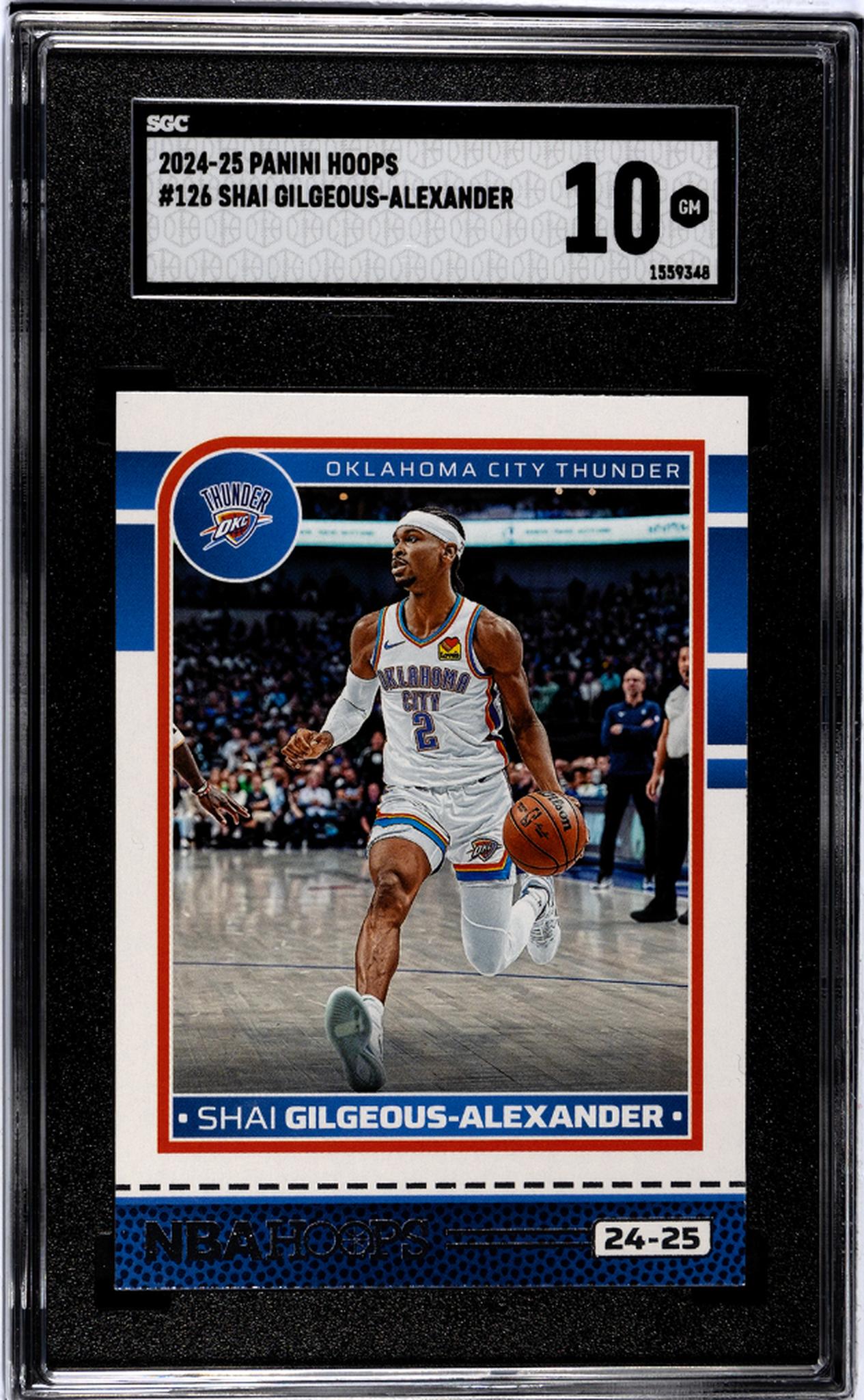 2024-25 Panini Hoops #126 Shai Gilgeous-Alexander SGC 10
