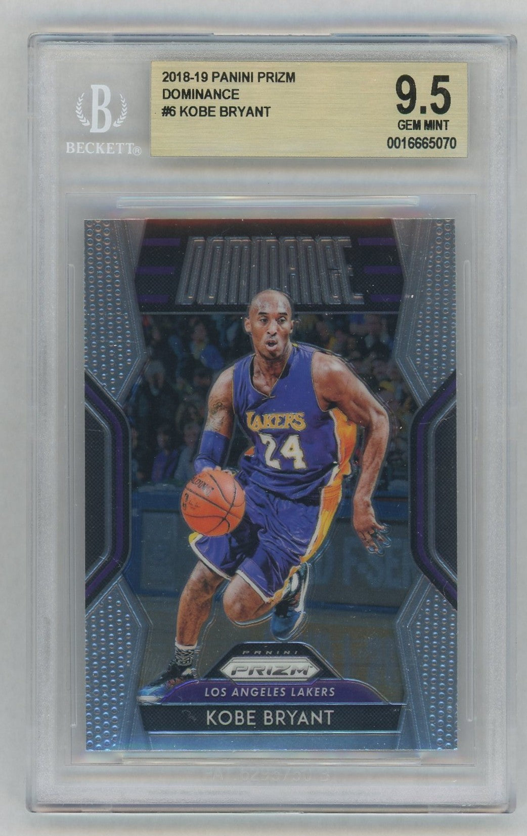 2018-19 Prizm #6 Kobe Bryant Dominance BGS 9.5