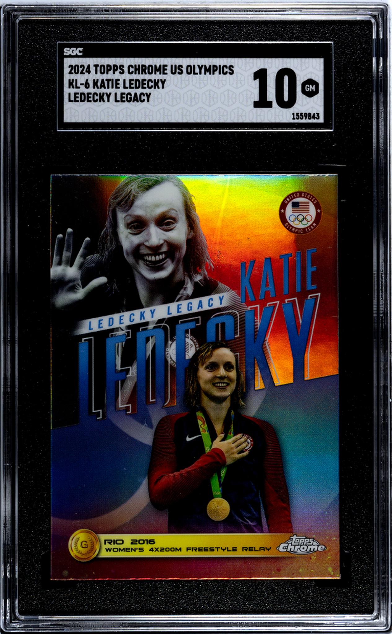 2024 Topps Chrome #KL-6 Katie Ledecky Legacy SGC 10