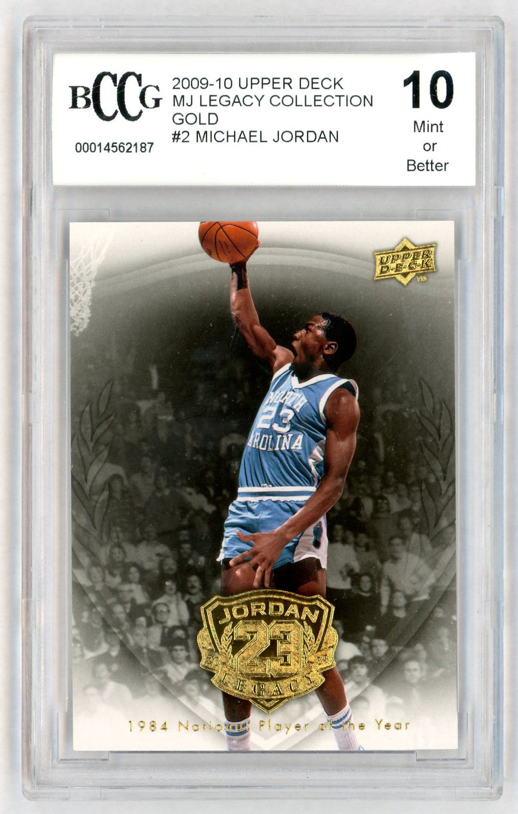 2009-10 Upper Deck MJ Legacy Collection Gold Michael Jordan #2 BCCG 10