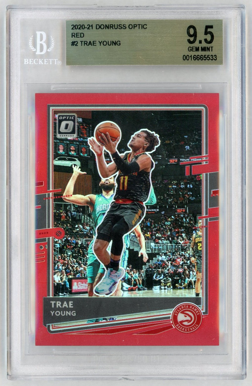 2020-21 Donruss Optic #2 Trae Young Red /99 BGS 9.5