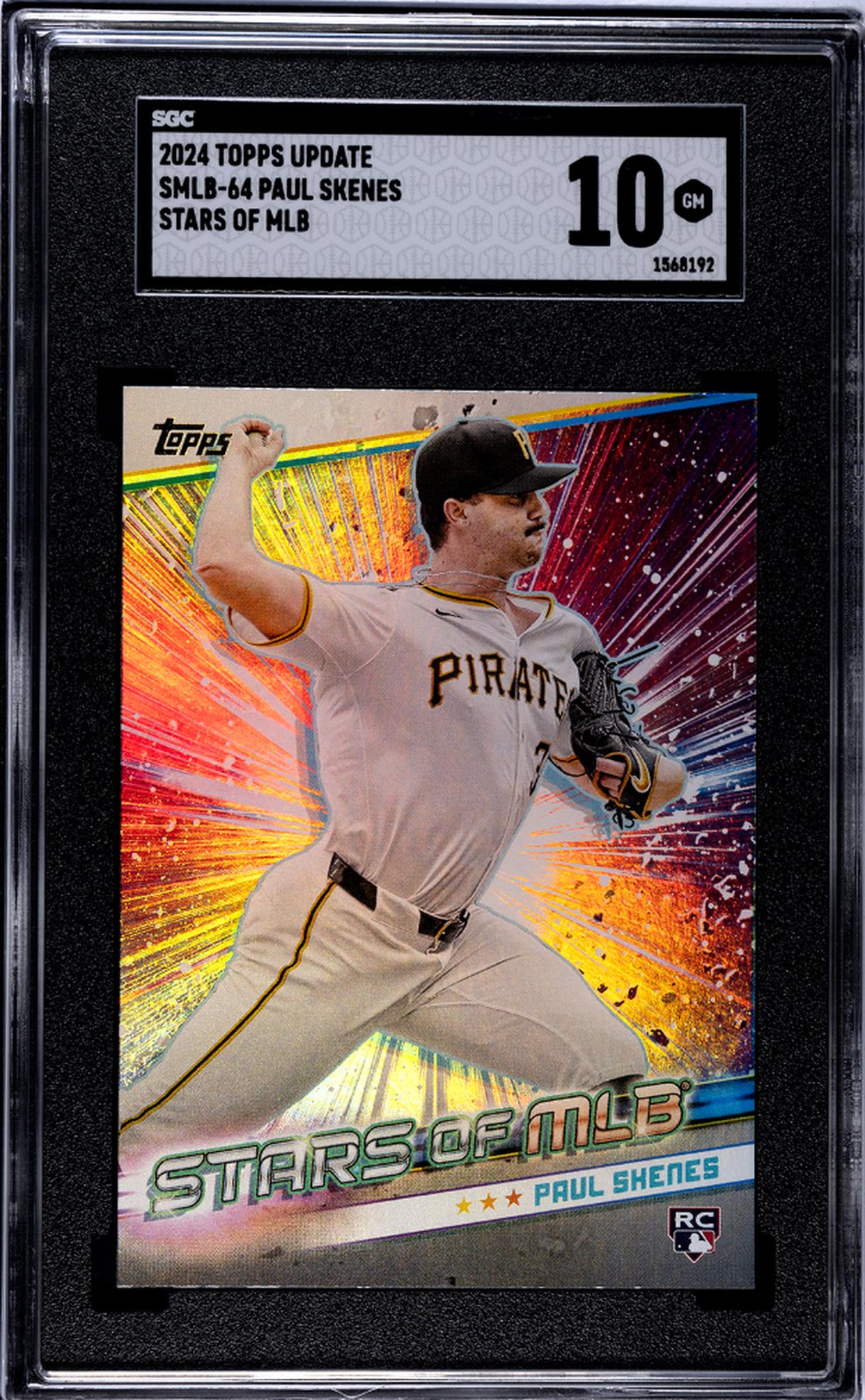 2024 Topps Update Stars of MLB Paul Skenes #SMLB-64 RC SGC 10