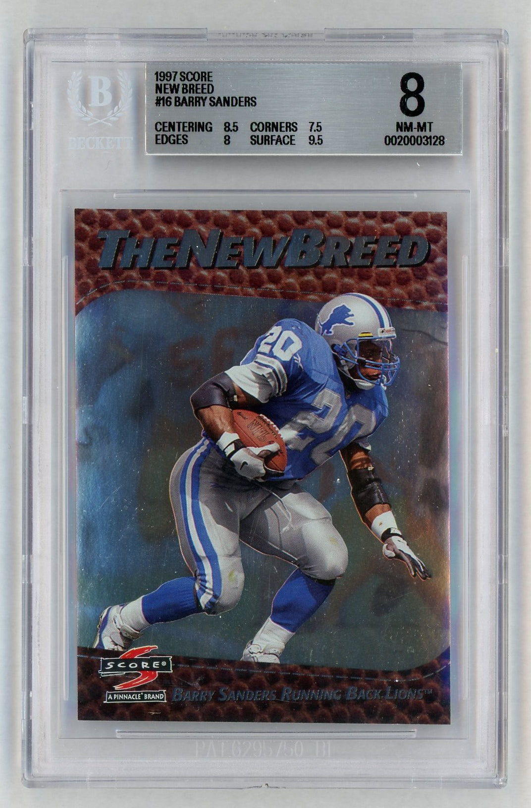 1997 Score #16 Barry Sanders New Breed BGS 8
