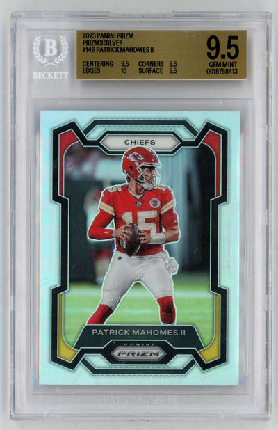 2023 Panini Prizm Patrick Mahomes II #149 Prizms Silver BGS 9.5