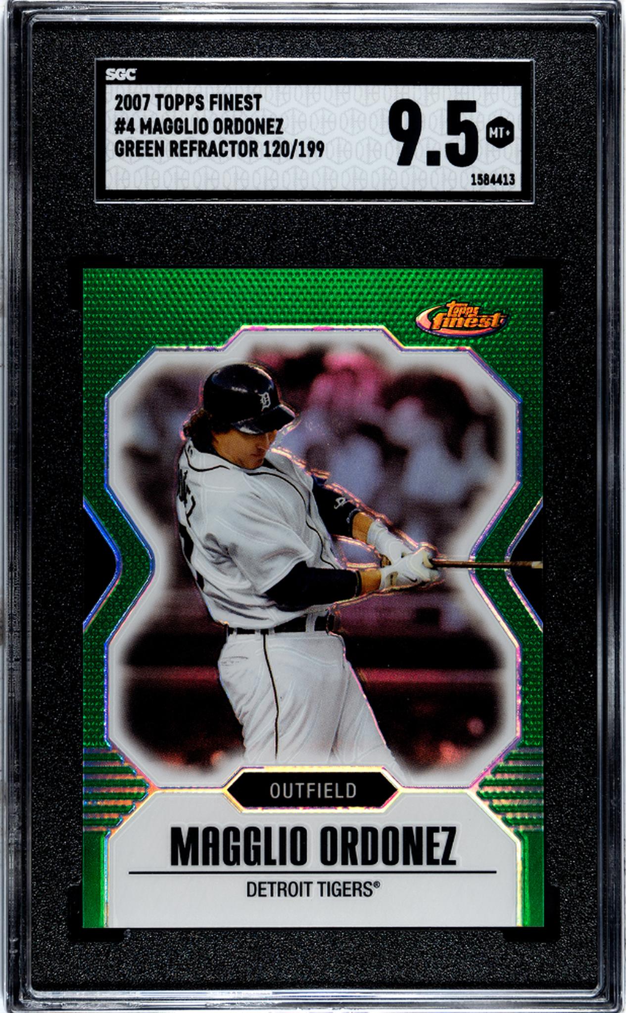 2007 Topps Finest Magglio Ordonez #4 /199 SGC 9.5