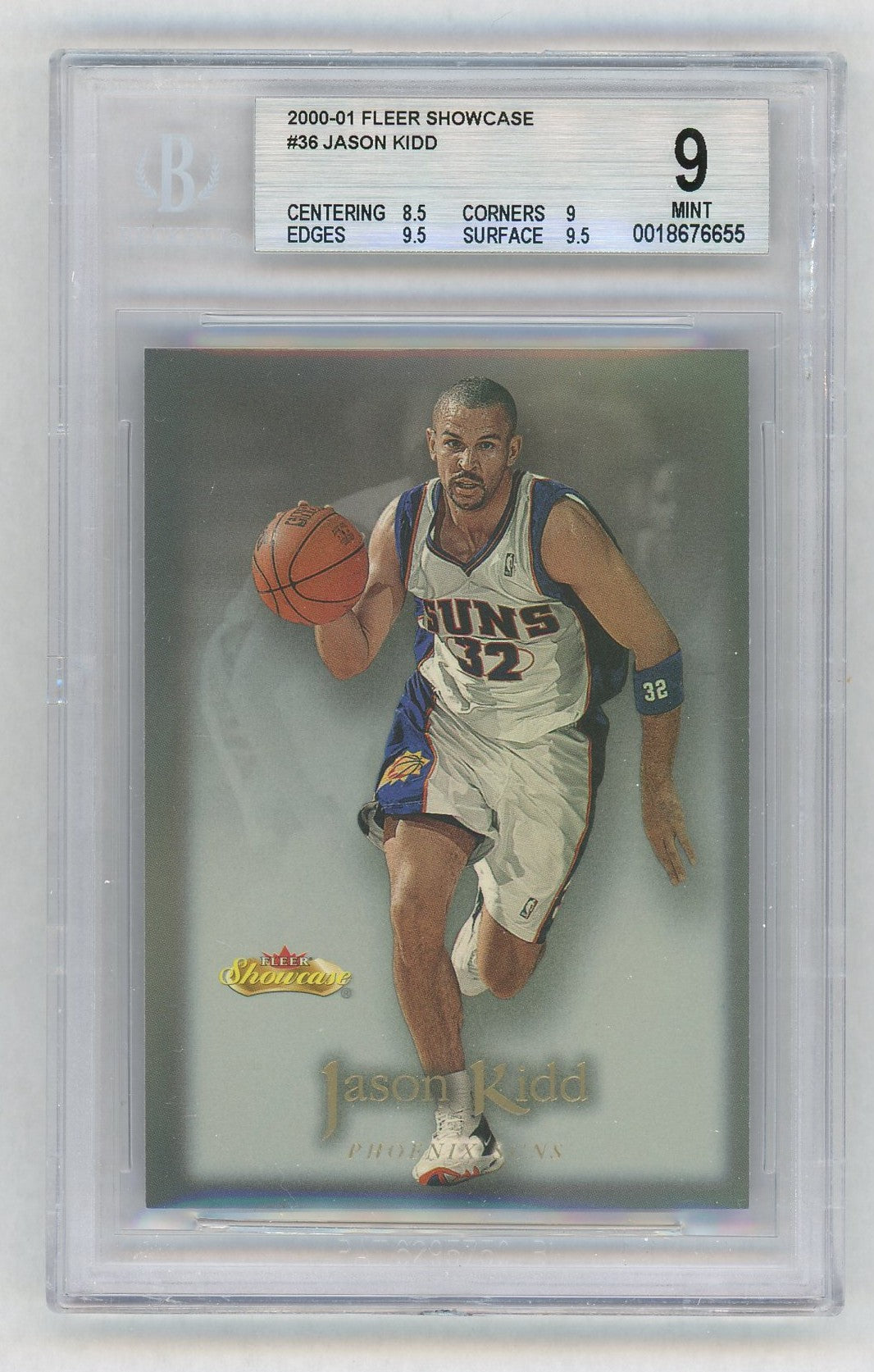 2000-01 Showcase #36 Jason Kidd BGS 9